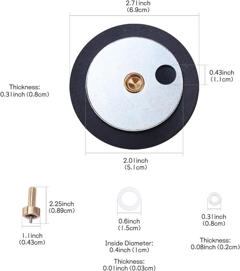 Creative.C SR350D Oxygen Regulator Repair Kit compatible with Victor Rebuild Parts Kit with Diaphragm - Image 3